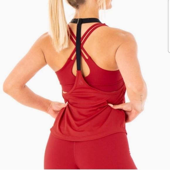 Ryderwear red t-back tank top - Picture 3 of 10
